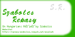 szabolcs repasy business card